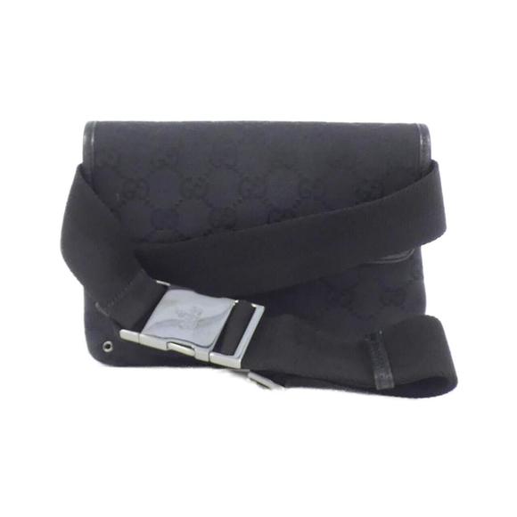 GUCCI Black GG Canvas Fanny Pack Waist Bag 92543 - Picture 2 of 8